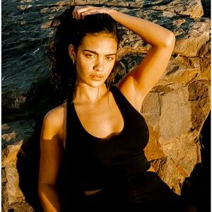 Indigo Luna Agni Cross Top in Black